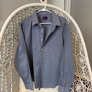 UNTUCKit Men's Gray Casual Button-Down Shirt